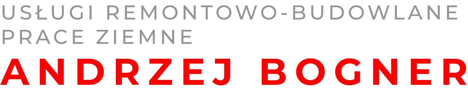 Budowa domów i brukarstwo | Prace ziemne | Andrzej Bogner